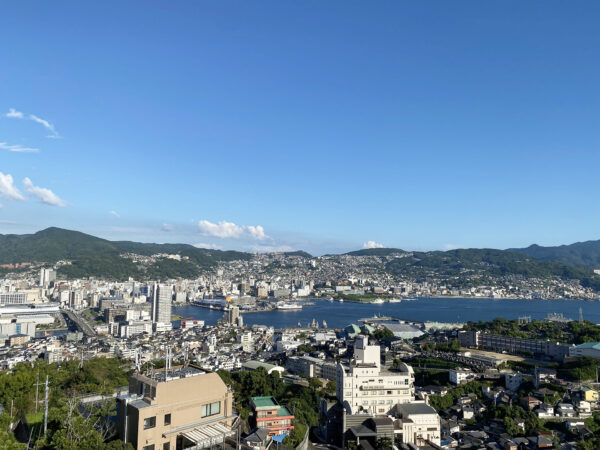 #山#海#町並み#絶景#長崎県#長崎県長崎市の無料写真素材