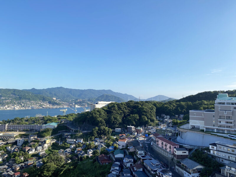 #山#町並み#絶景#長崎県#長崎県長崎市の無料写真素材