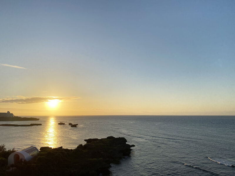 #国頭郡恩納村#夕日#楽園#沖縄県#海#絶景の無料写真素材