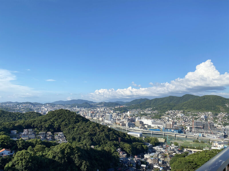 #山#町並み#絶景#長崎県#長崎県長崎市の無料写真素材