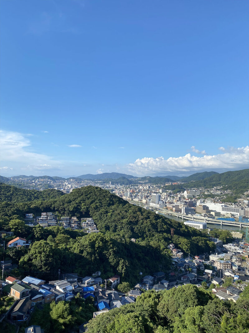 #山#町並み#絶景#自然#長崎県#長崎県長崎市の無料写真素材