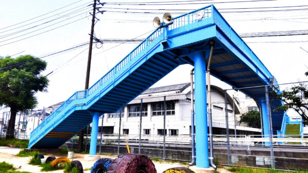 #ノスタルジー#歩道橋#福岡県#糟屋郡粕屋町の無料写真素材