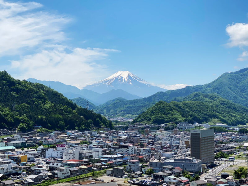 #富士山,#山,#山梨県,#山梨県大月市,#町並み,#絶景,#自然の無料写真素材