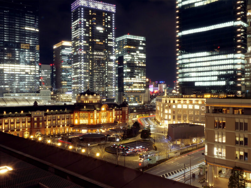 #モダン#レトロ#夜景#東京都#東京都千代田区#東京駅#駅の無料写真素材