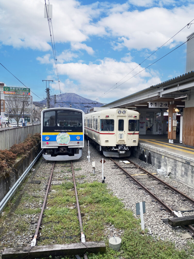 #大月駅#山梨県#山梨県大月市#電車#駅の無料写真素材