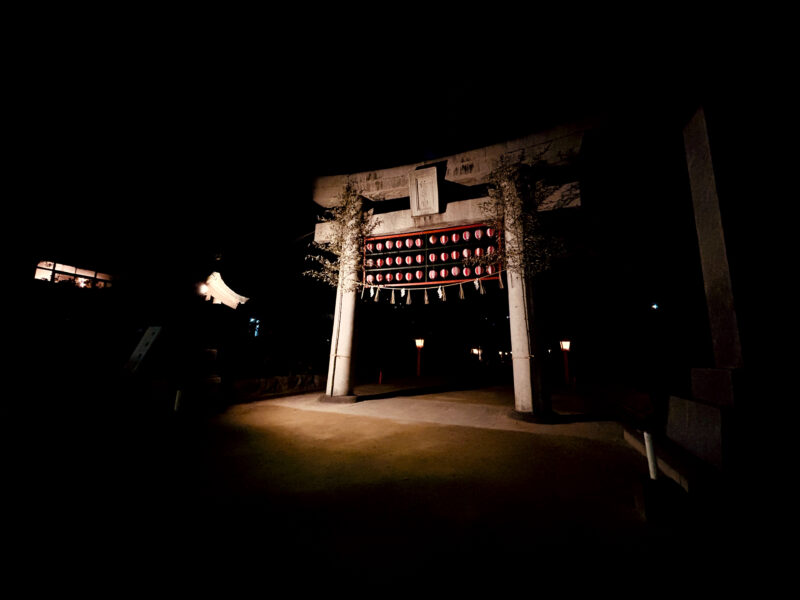 #住吉神社#夜#提灯#神社#福岡市博多区#福岡県の無料写真素材