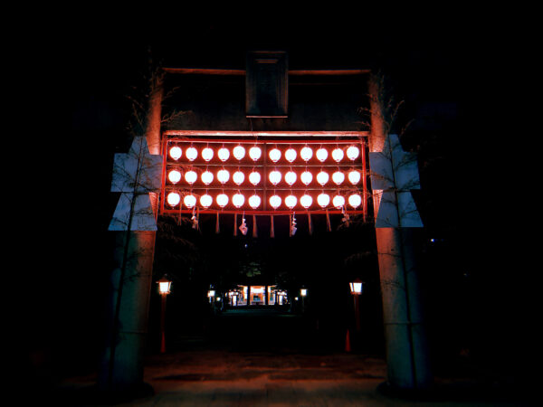 #住吉神社#夜#提灯#神社#福岡市博多区#福岡県の無料写真素材