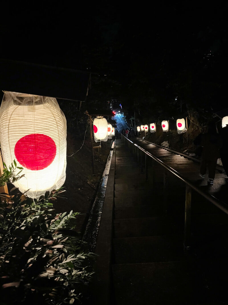 #夜,#富山県,#富山県高岡市,#提灯の無料写真素材