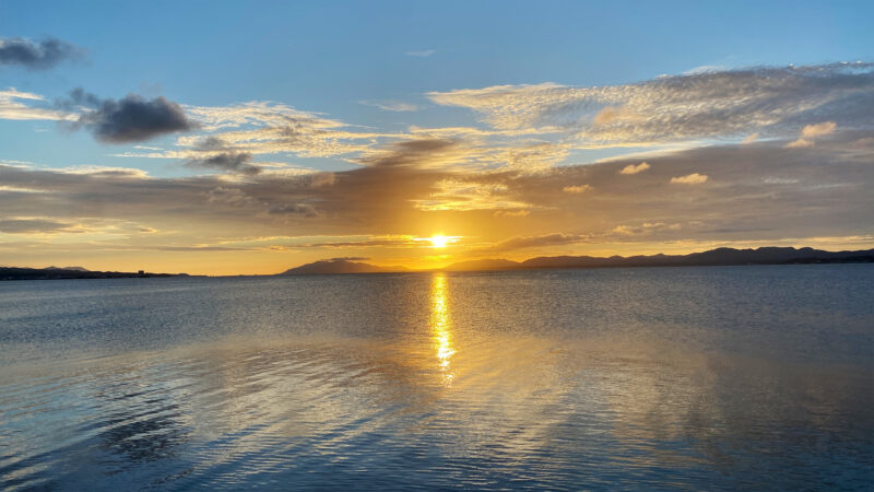 #夕方#夕日#島根県#島根県松江市#海の無料写真素材