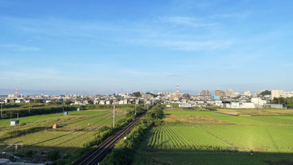 #埼玉県#埼玉県川越市#田畑#町並みの無料写真素材