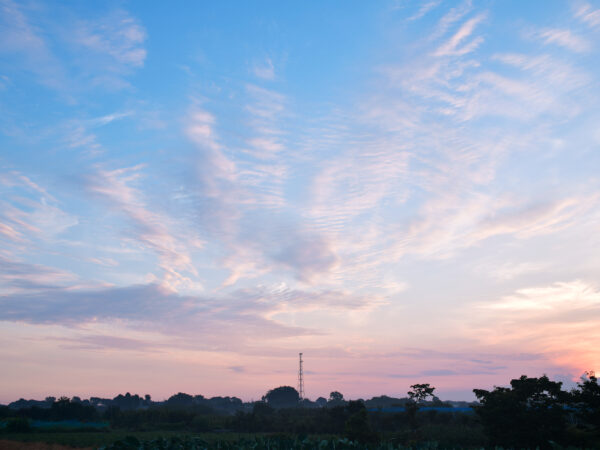 #夕方#宮城県#宮城県東松島市#空の無料写真素材