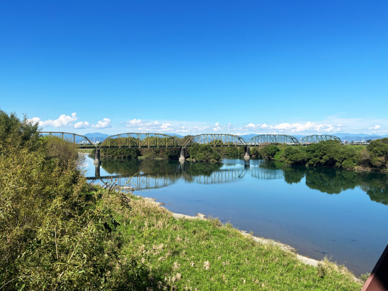 #岐阜県,#岐阜県大垣市,#川,#旧揖斐川橋梁,#橋の無料写真素材