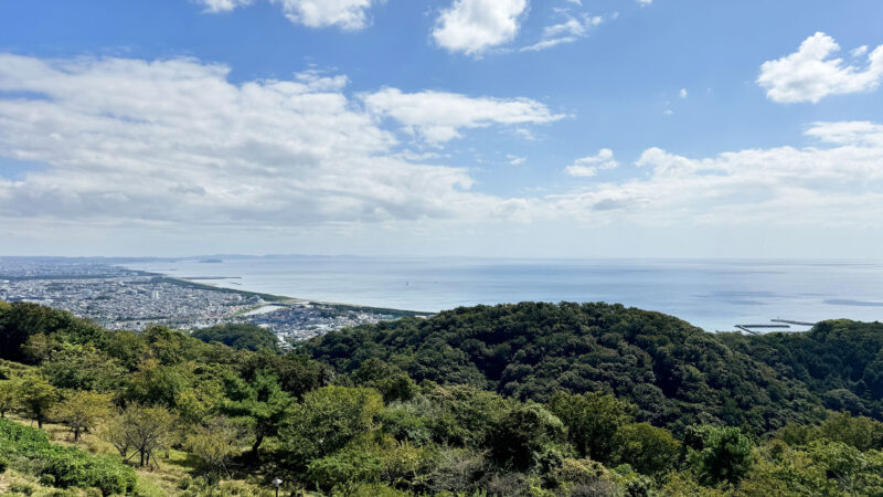 #海#湘南平#町並み#神奈川県#神奈川県平塚市#絶景の無料写真素材