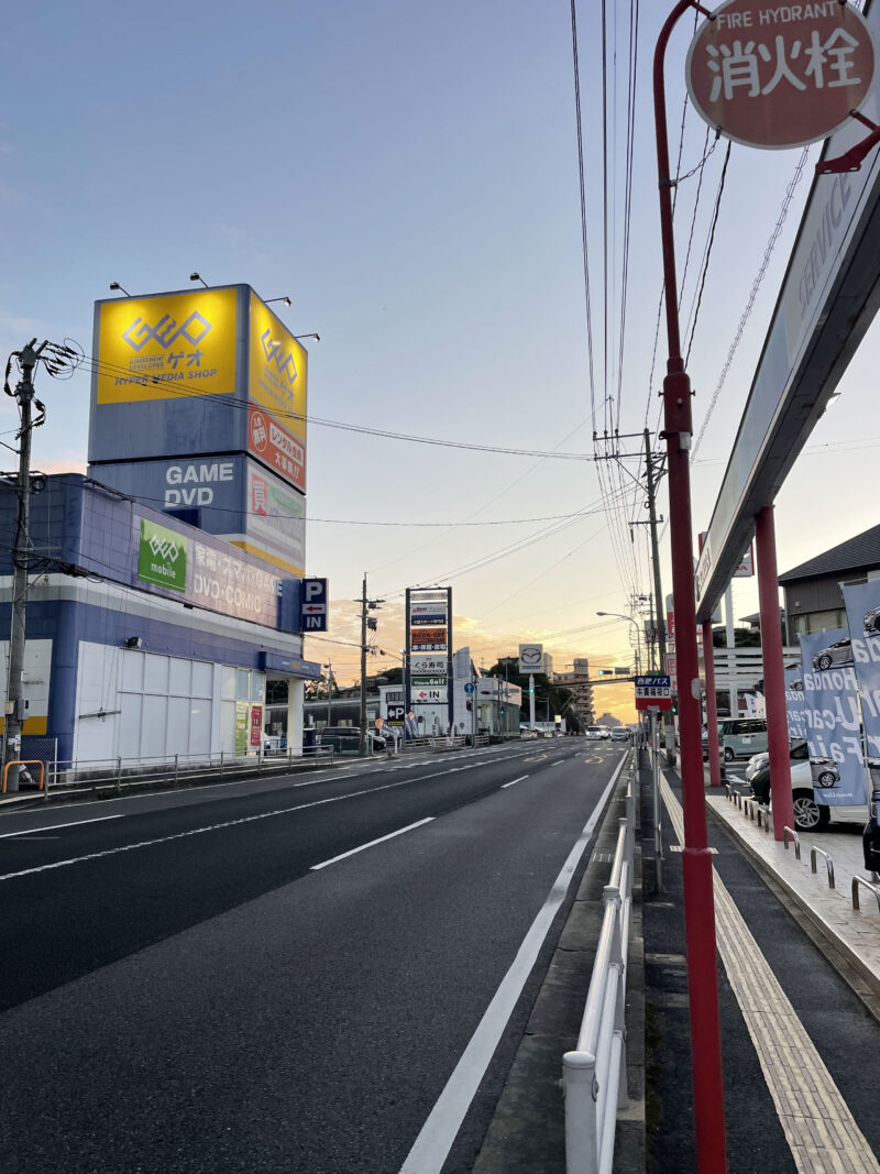 #夕方#道路#長崎県#長崎県佐世保市の無料写真素材