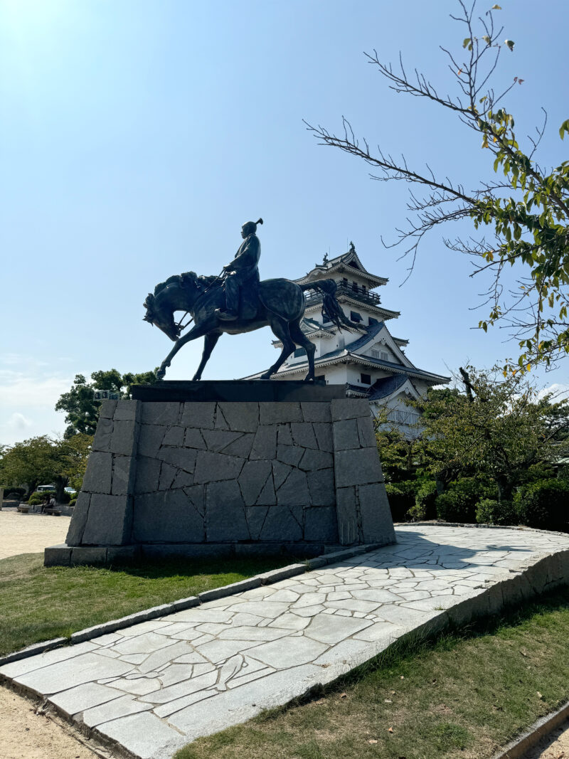 #今治城,#愛媛県,#愛媛県今治市,#藤堂高虎公像,#銅像の無料写真素材