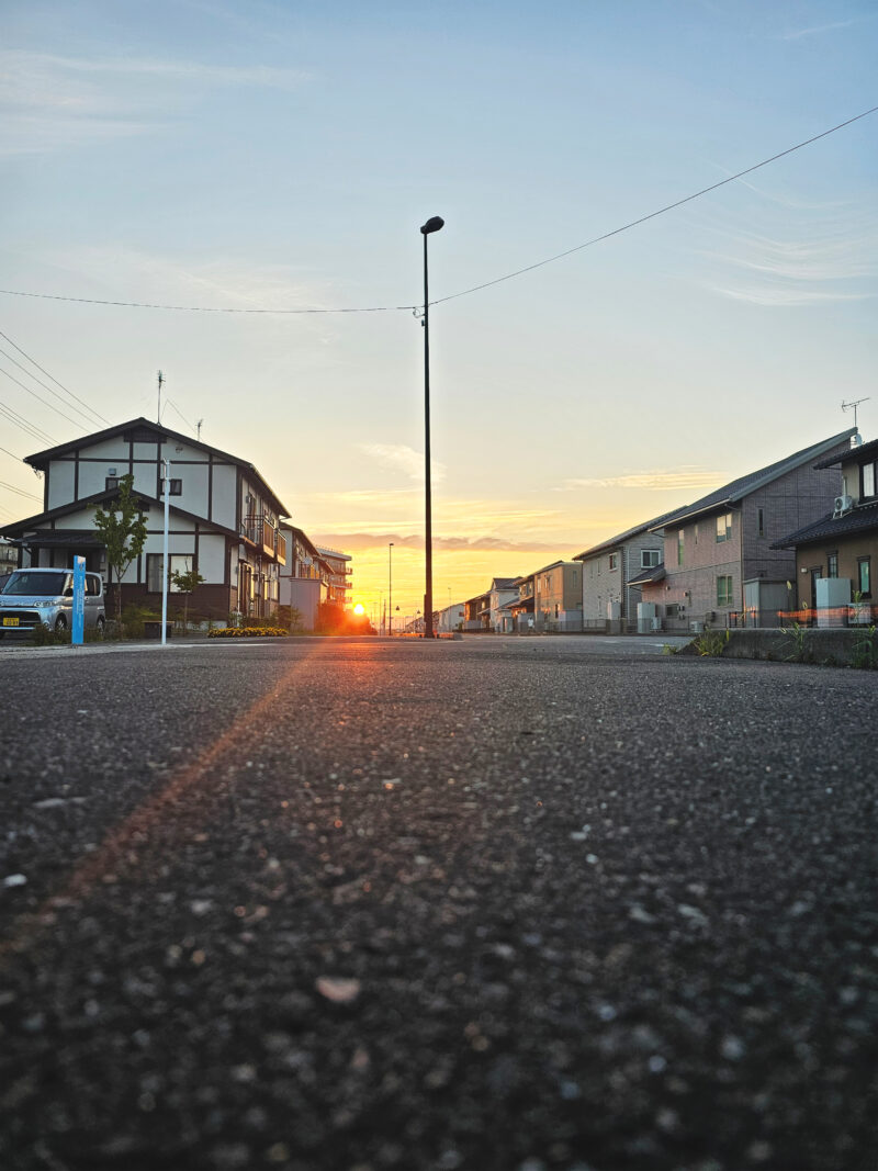 #夕日#宮城県#宮城県東松島市の無料写真素材