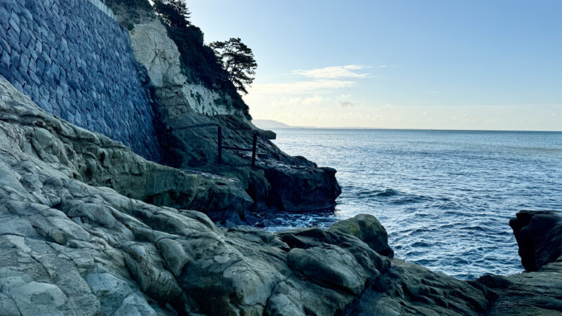 #崖,#海,#神奈川県,#神奈川県鎌倉市の無料写真素材