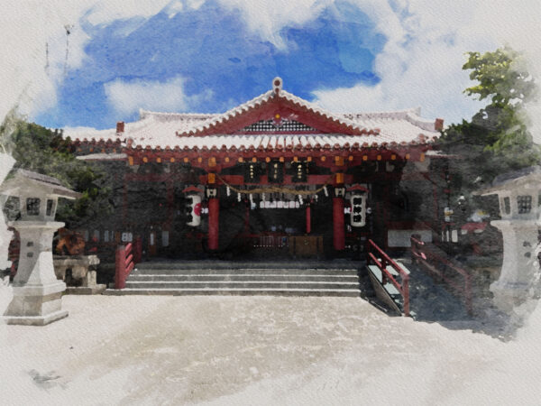 #沖縄県#沖縄県那覇市#波上宮#神社の無料写真素材