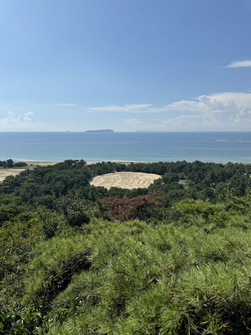 #銭形砂絵#青い空青い海#香川県#香川県観音寺市の無料写真素材