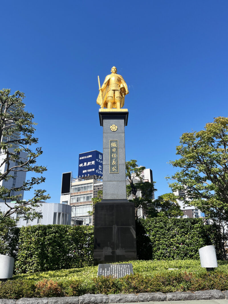 #像,#岐阜県,#岐阜県岐阜市,#黄金の信長像の無料写真素材